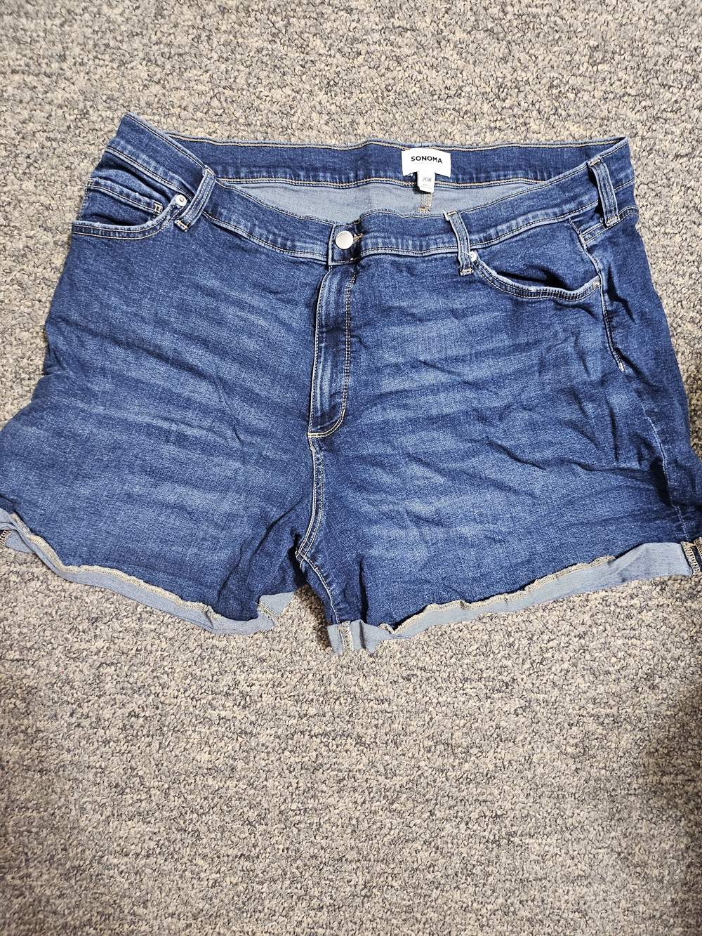 Sonoma Women's Denim Cutoff Shorts in Blue Wash